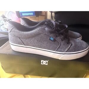 DC Mens Anvil TX SE Canvas Sneaker-Dark grey ADYS300036 Size 13